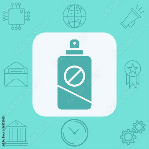 Insect repellent vector icon sign symbol