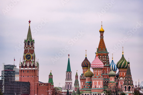 Kremlin and St. Basil's Cathedral in Moscow