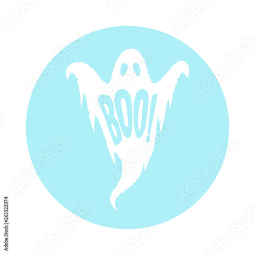 Halloween Boo Ghost Vector Cartoon Graphic