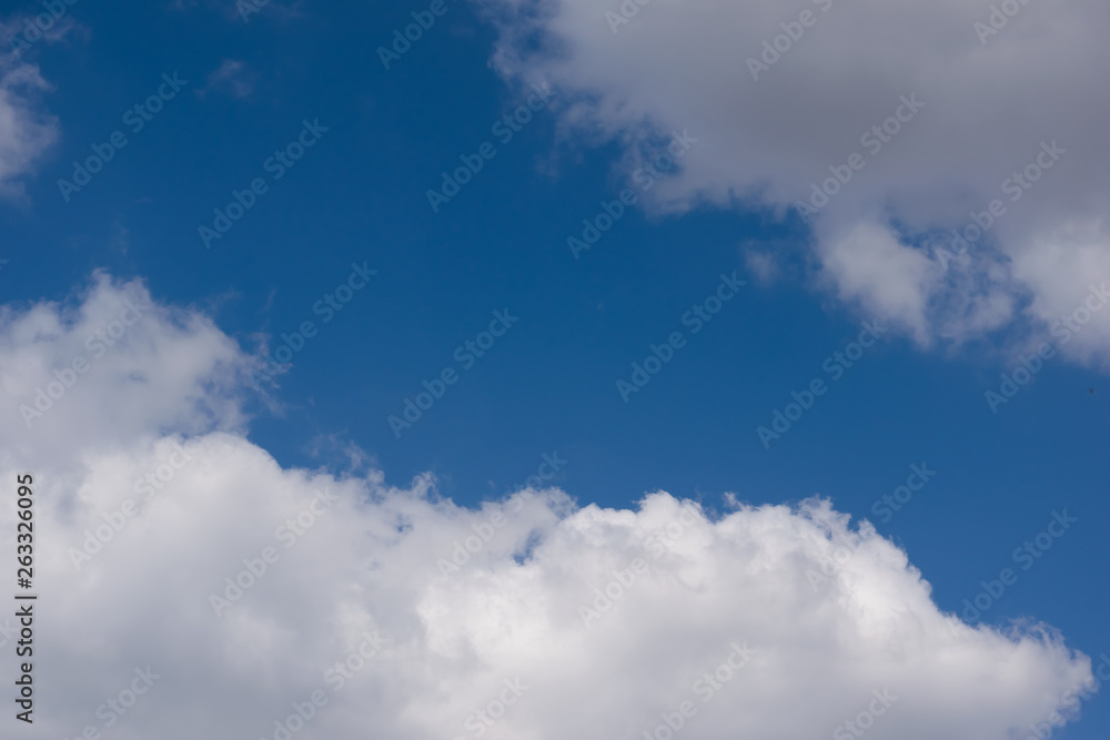 blue sky with white clouds