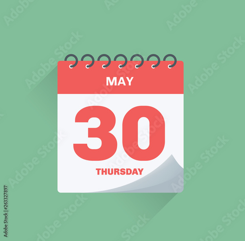 Day calendar with date May 30.