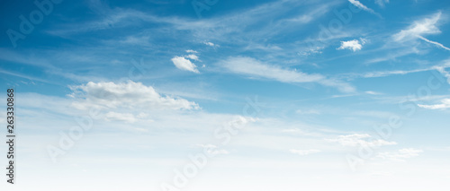 Fototapeta Naklejka Na Ścianę i Meble -  Clear blue sky and white clouds