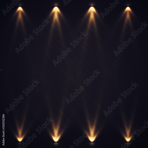 Spot photometric lights. Metal textured surface