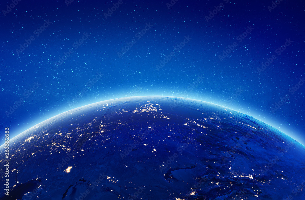 Fototapeta premium Russia city lights