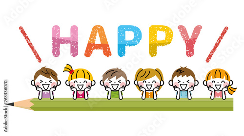 子供　教育　「HAPPY」