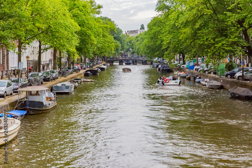 アムステルダムの運河 © Taku