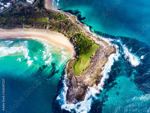 Drone shoot over the ocean