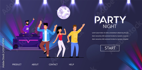 DJ Night Club Party Play Music People Crowd Dance