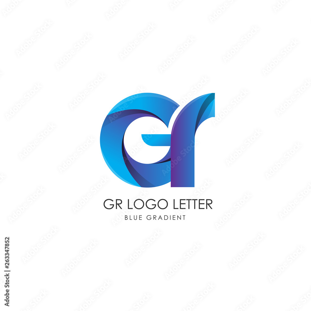 Initial Letter gr Linked Circle Lowercase Logo Blue Icon Design Template Element with gradient - Vector Initial Letter gr Linked Circle Lowercase Logo Blue Icon Design Template Element with gradient - Vector