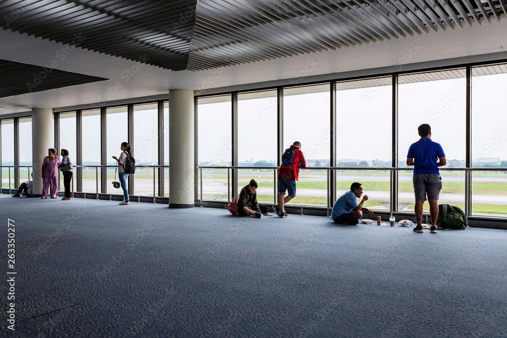 Fototapeta premium airport view point