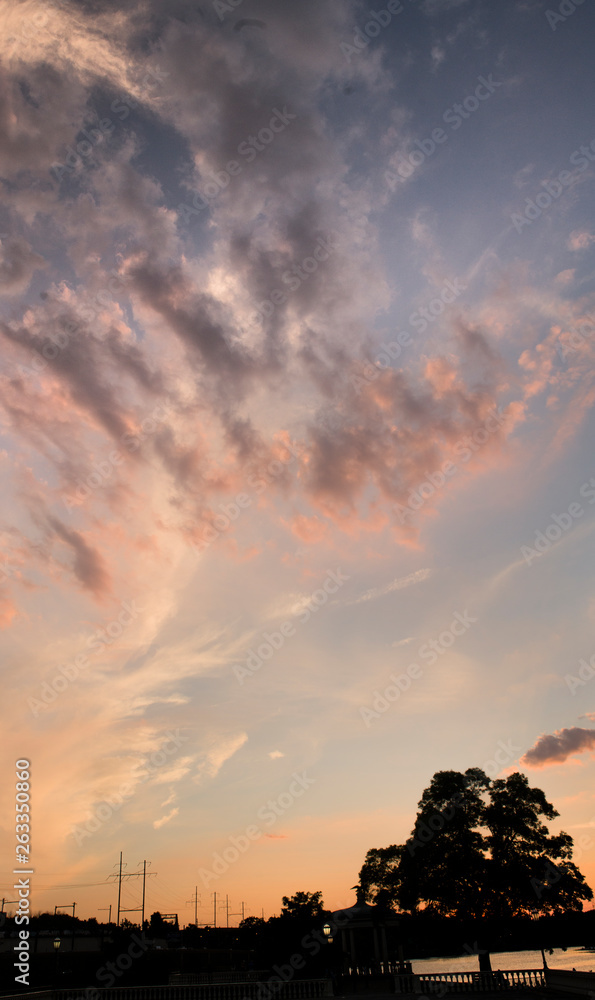 Twilight at Philadelphia Waterworks