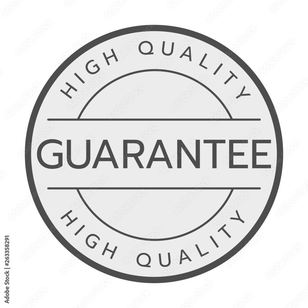 High quality guarantee logo vector.