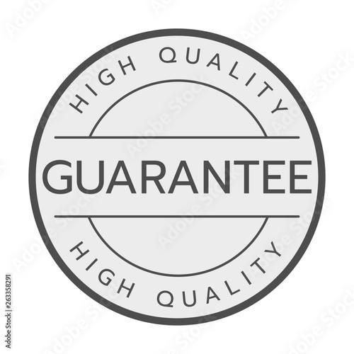 High quality guarantee logo vector. photo