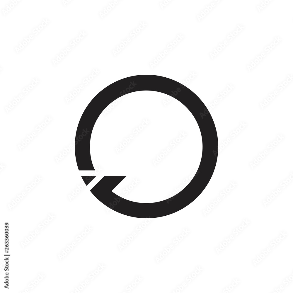 circle geometric arrow design logo vector circle geometric arrow design logo vector