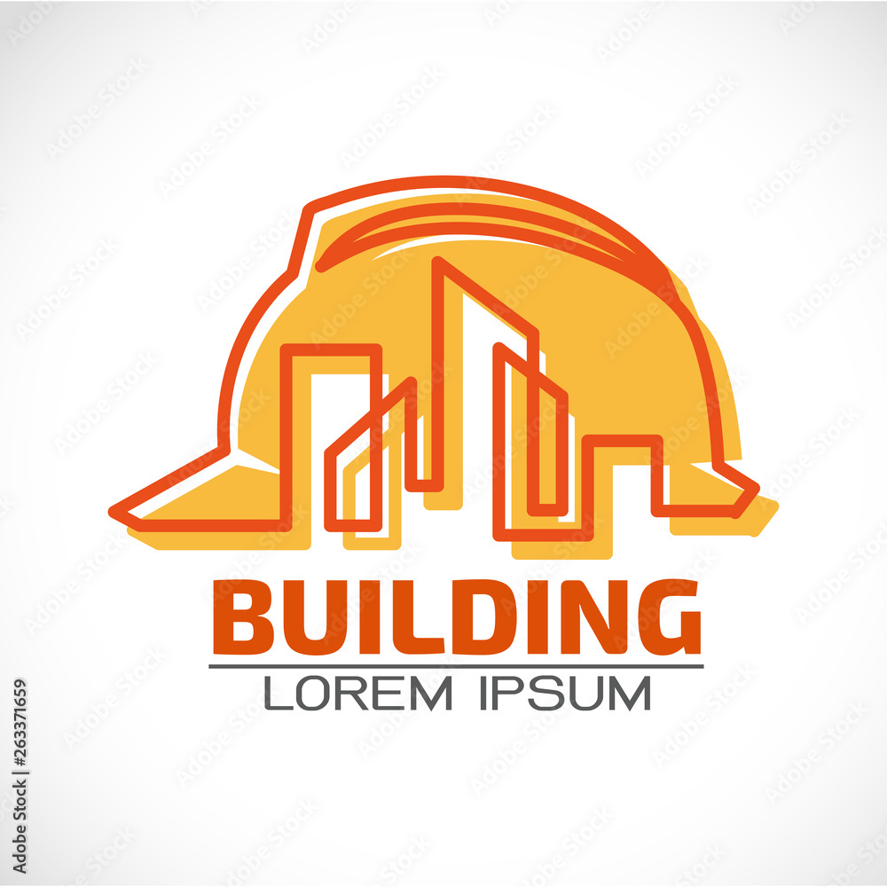 Building logo,architecture building vector logo design template. Skyscraper real estate business theme icon. 