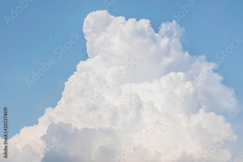  The beautiful sky cloud, storm, thunderstorm sky clouds in the afternoon in Thailand.