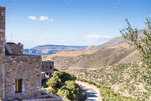 Tower houses in Vathia Greece Mani Peninsula photo