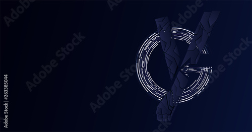 Fotografie, Obraz YG monogram in avengers endgame style.