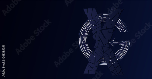 Fotografie, Obraz XG monogram in avengers endgame style.