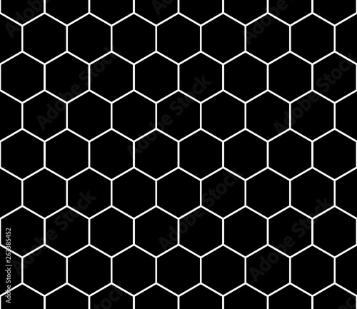 Hexagon seamless pattern vector.