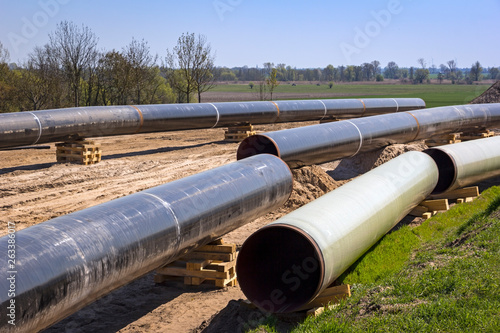 Obraz na płótnie The route of the new natural gas pipeline runs through the state of Brandenburg. w salonie