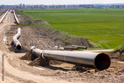 The route of the new natural gas pipeline runs through the state of Brandenburg.