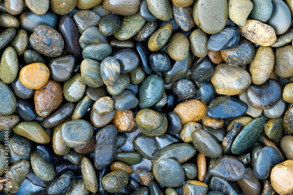small rock on the beach. small rock on the beach.