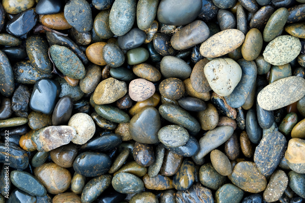 small rock on the beach. small rock on the beach.