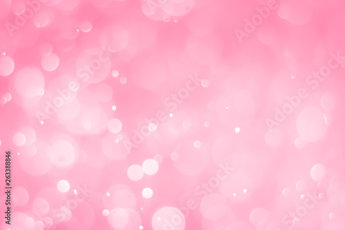 abstract soft pink background with light glow bokeh effect