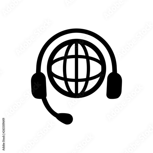 Worldwide Customer Support Icon