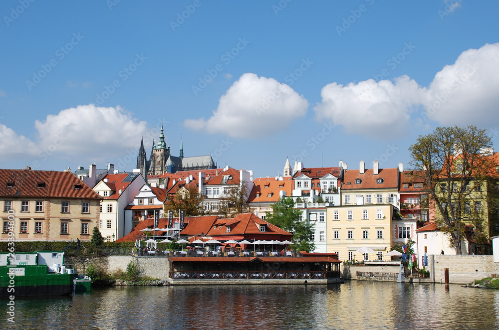 Fototapeta premium Prague Castle view from Vltava river