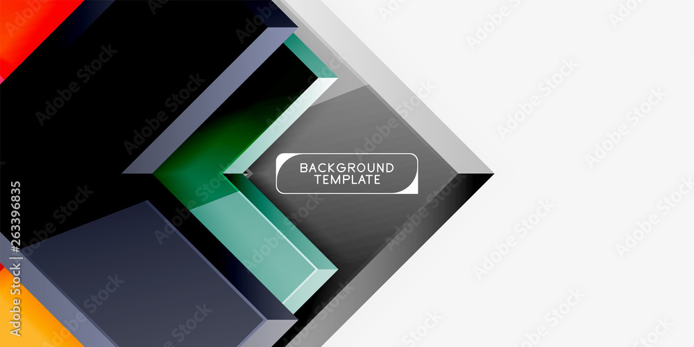 Glossy arrows geometric background Glossy arrows geometric background