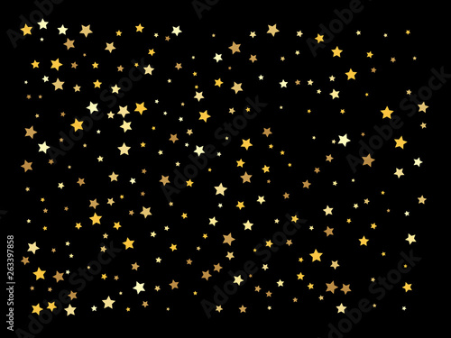 Vector background with gold stars