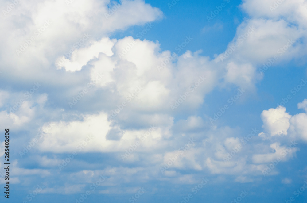 Blue sky with blurred pattern background Blue sky with blurred pattern background