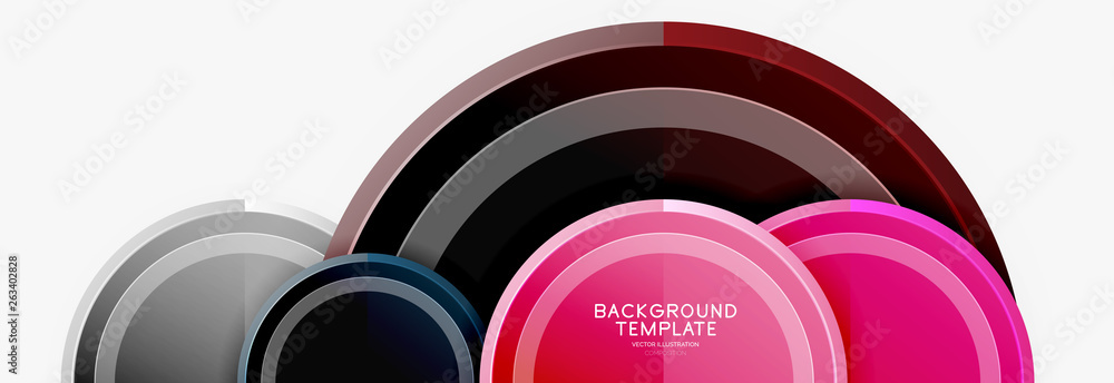 Circular pattern, abstract circles composition Circular pattern, abstract circles composition