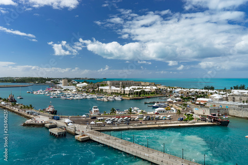 View of the cruise port in KINGS WHARF, BERMUDA © Hladchenko Viktor