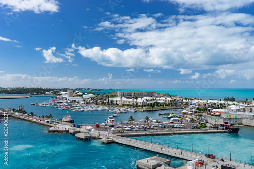 View of the cruise port in KINGS WHARF, BERMUDA