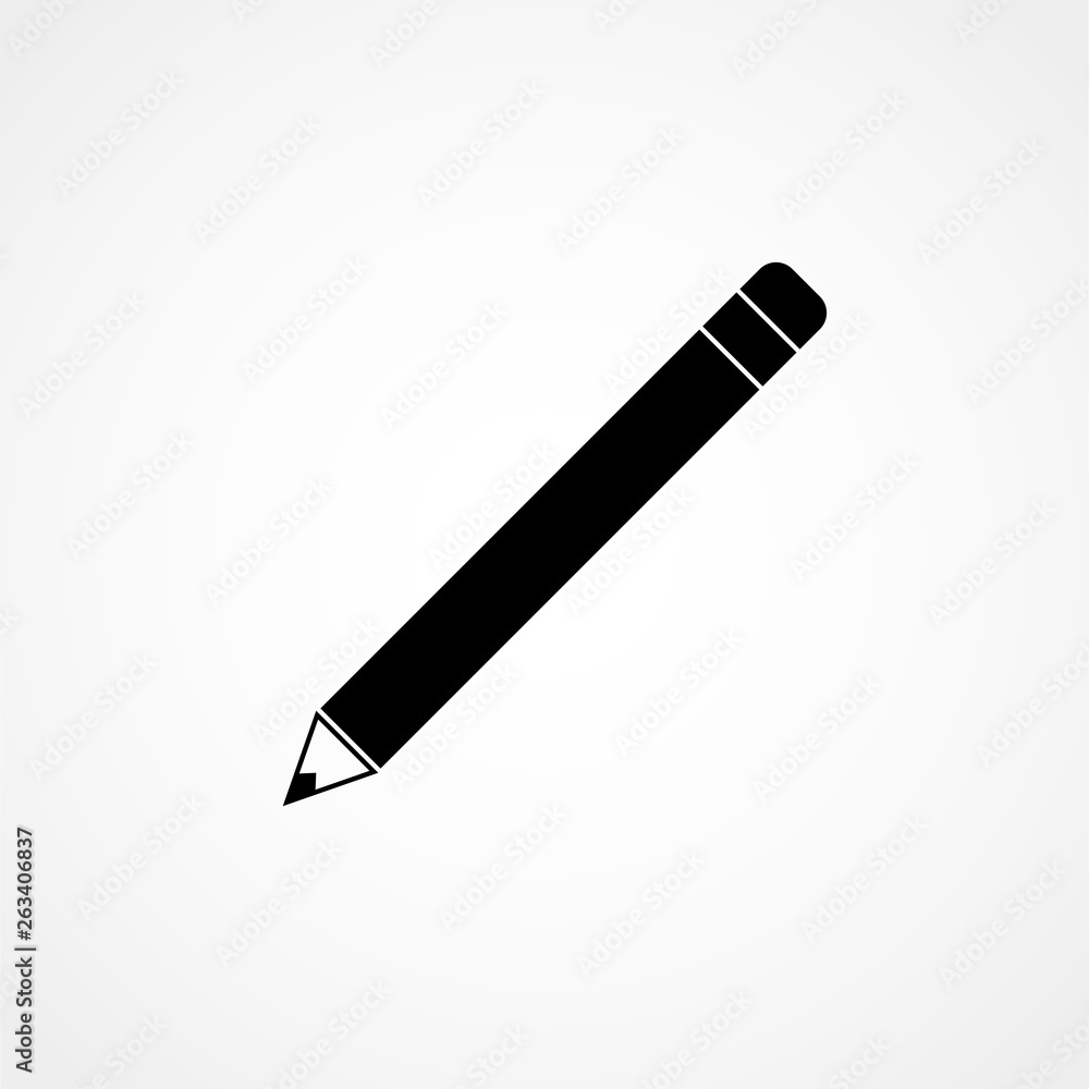 pencil icon in trendy flat style, pencil vector icon pencil icon in trendy flat style, pencil vector icon