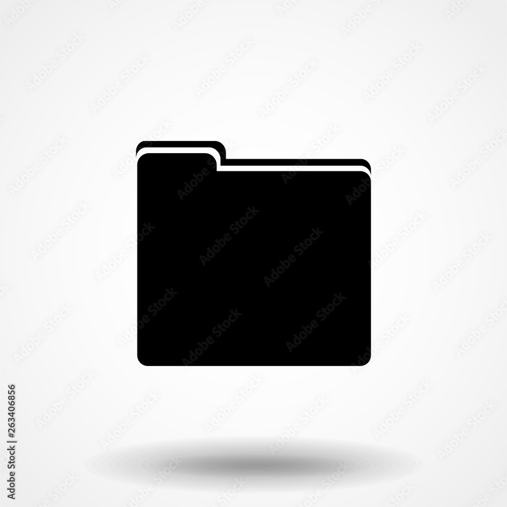 Folder Icon in trendy flat style isolated on grey background, for your web site design, app, logo, UI. Vector illustration, EPS10. Folder Icon in trendy flat style isolated on grey background, for your web site design, app, logo, UI. Vector illustration, EPS10.