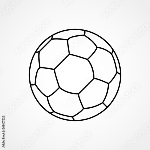 Soccer ball vector icon, sports symbol. Modern, simple flat vector illustration for web site or mobile app