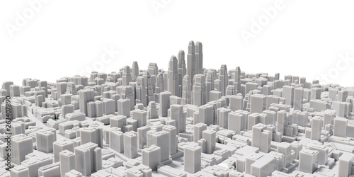 Aerial view of cityscape background