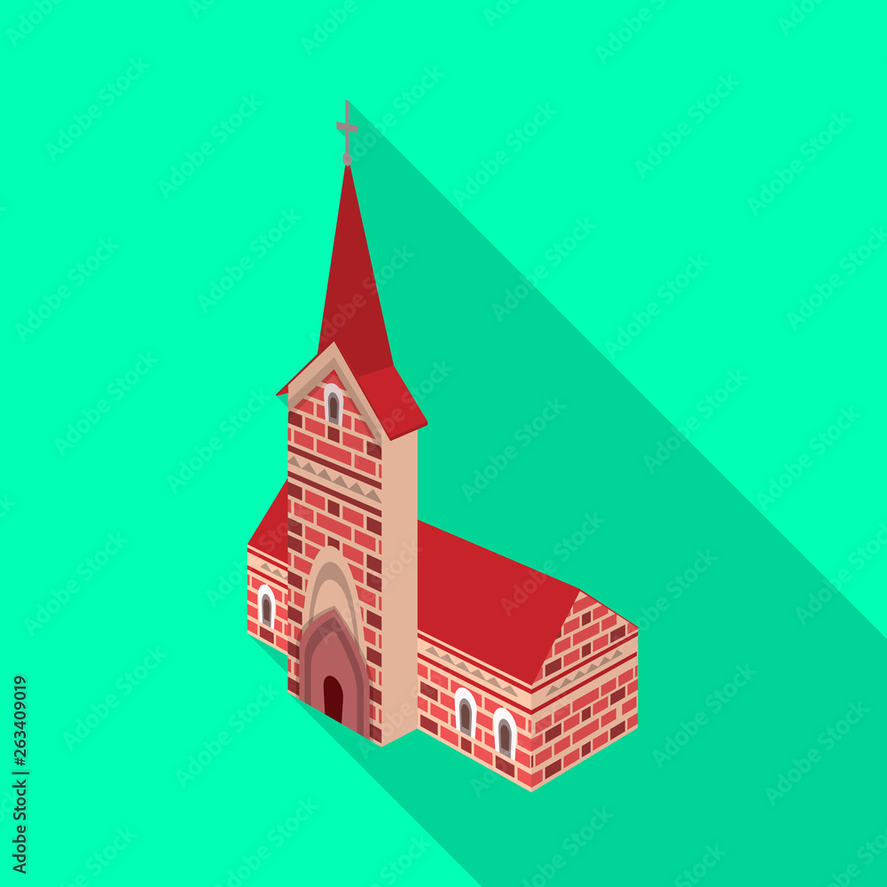 Vector illustration of church and catholic symbol. Set of church and construction vector icon for stock. Vector illustration of church and catholic symbol. Set of church and construction vector icon for stock.