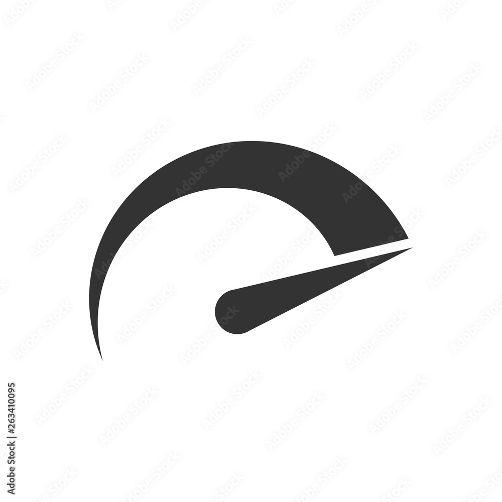 Speedometer level sign icon in flat style. Accelerate vector illustration on white isolated background. Motion tachometer business concept. Speedometer level sign icon in flat style. Accelerate vector illustration on white isolated background. Motion tachometer business concept.
