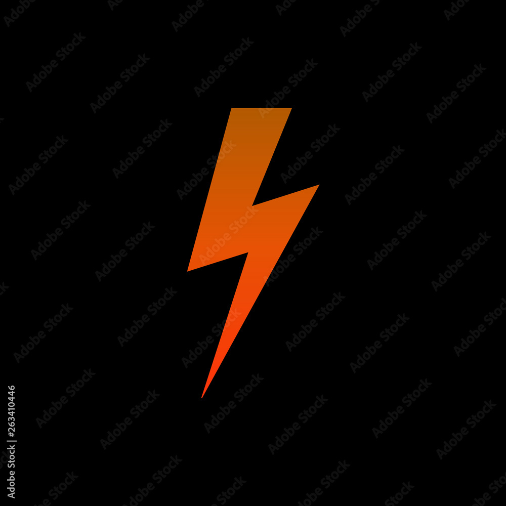 lightning on black background. lightning on black background.