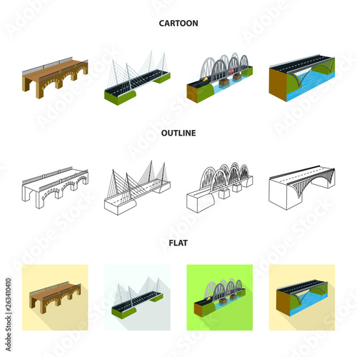 Vector design of connection and design logo. Collection of connection and side vector icon for stock.