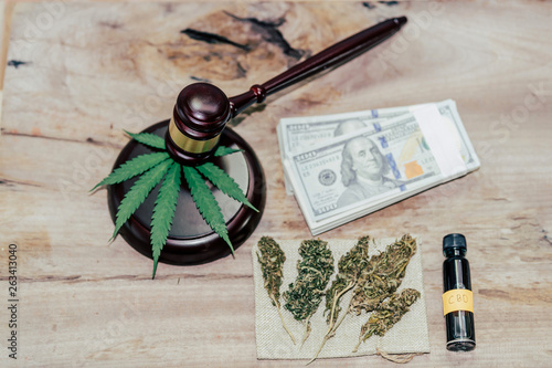 Vegetables, marijuana, indica, marijuana, hemp, CBD, marijuana leaves and judging mallets