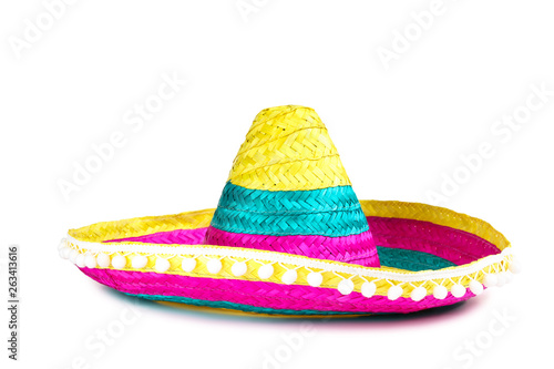 Mexican hat isolated on white background