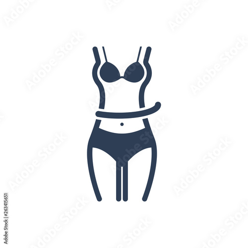 Simple Illustration of weight Control Icon