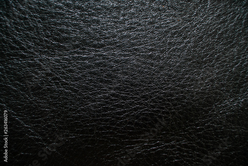 Abstract black genuine fullgrain leather background