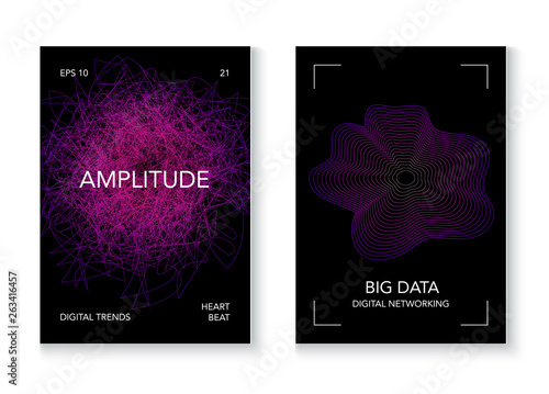 Big Data Artificial Intelligence Vector Background. Cyber Space Online Education Future Design. Big Data Techno Music Poster